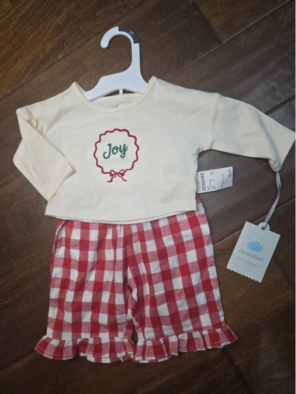 Newborn brand new cloud island christmas outfit, item 575G8